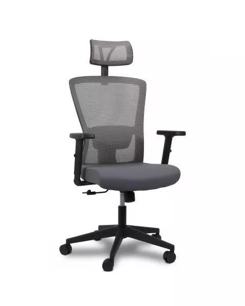 Cadeira de Escritório Comfy Larini XL Preta Estofada Plus Size, Base  Giratória e Sistema Relax