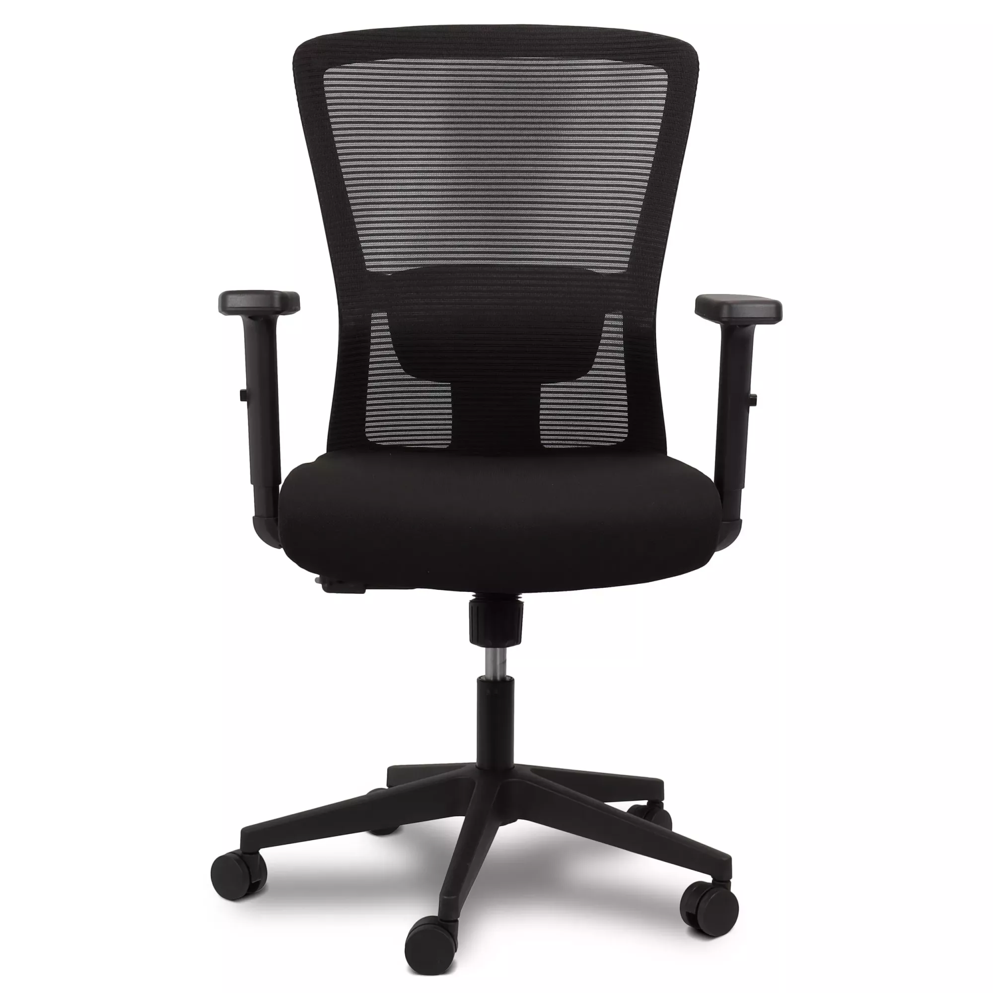 Cadeira de Escritório Comfy Larini XL Preta Estofada Plus Size, Base  Giratória e Sistema Relax